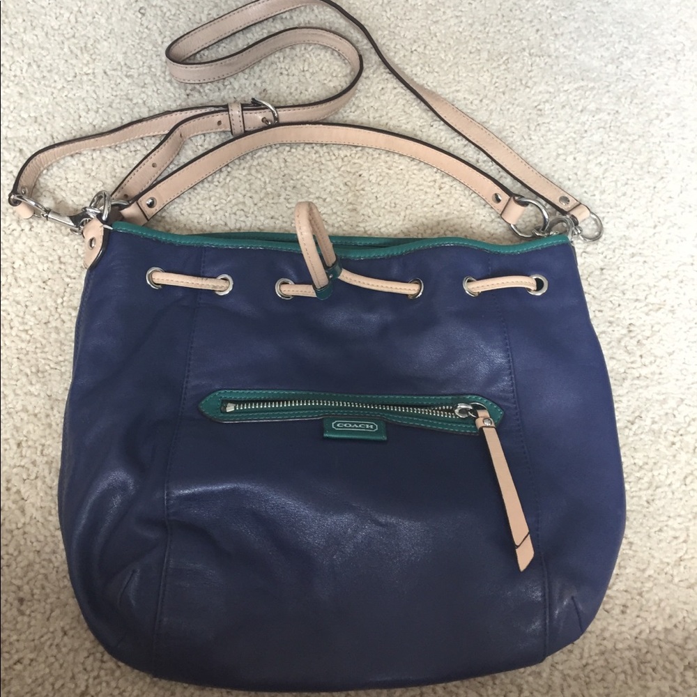 Coach Crossbody Blue and Green